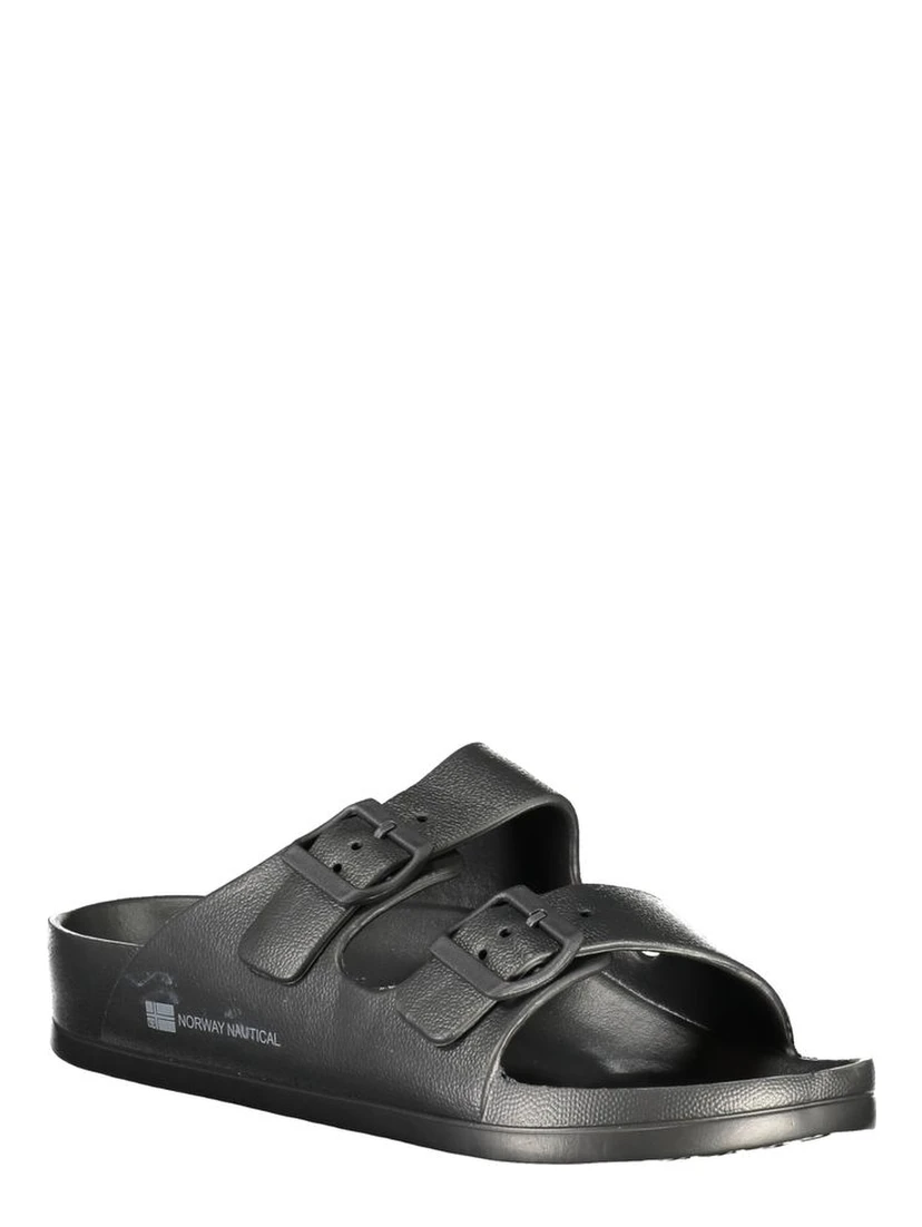 Black Plastic Men Sandal