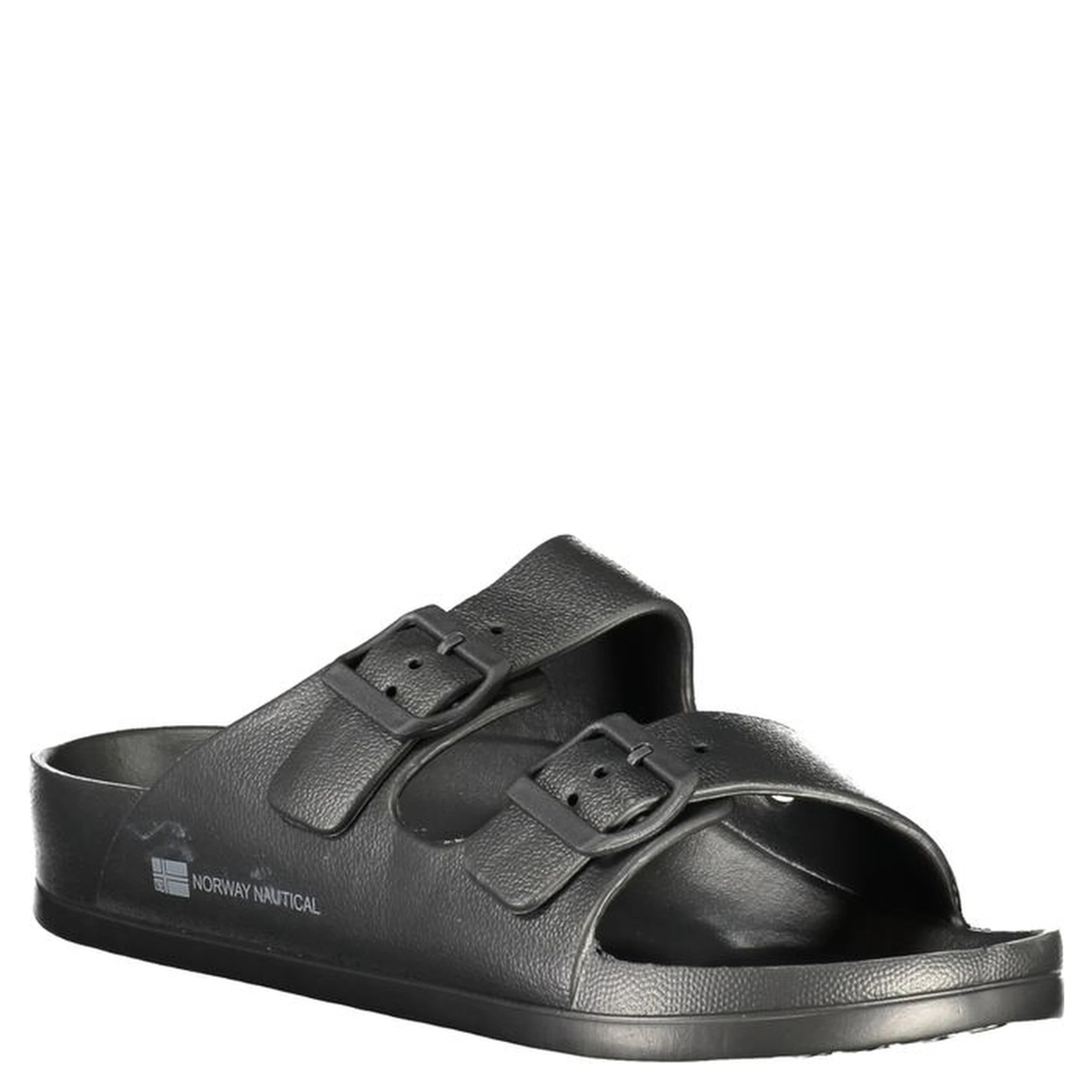 Black Plastic Men Sandal