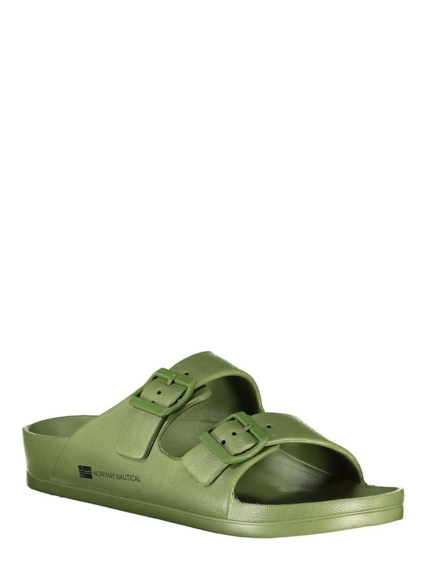 Green Plastic Men Sandal