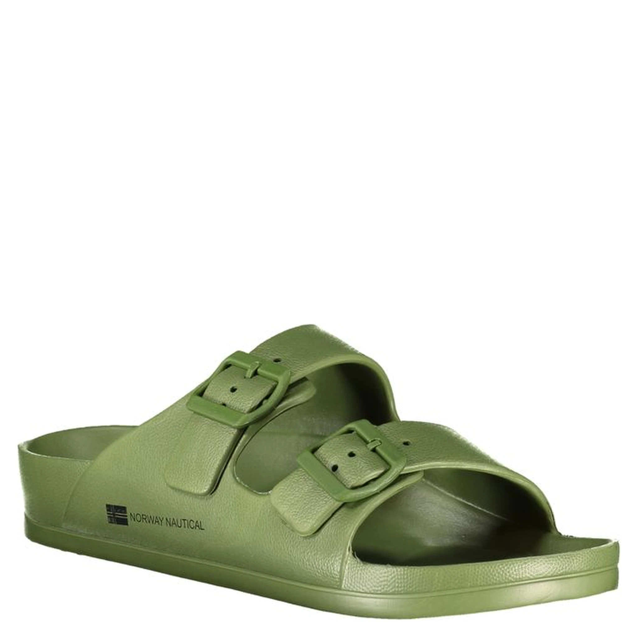 Green Plastic Men Sandal