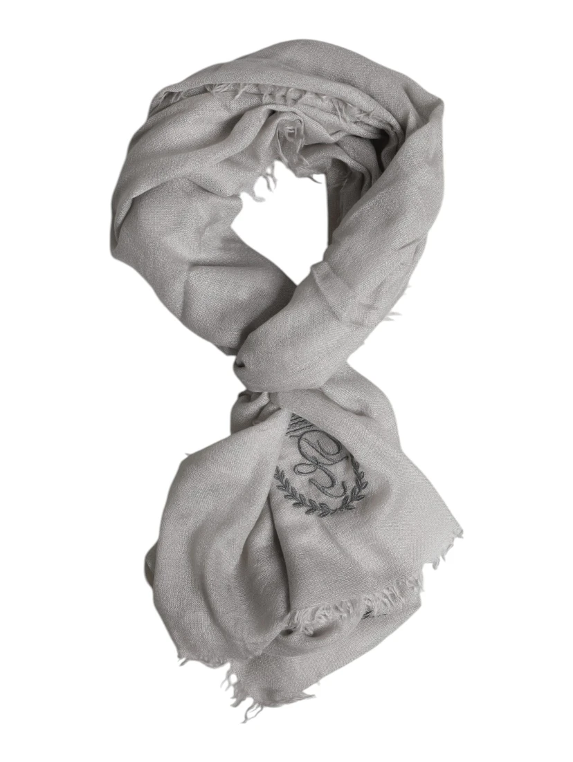 Gray DG Crown Neck Warmer Wrap Shawl Scarf