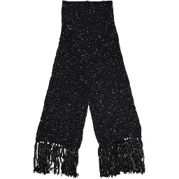 Black Cashmere Neck Warmer Wrap Shawl Scarf