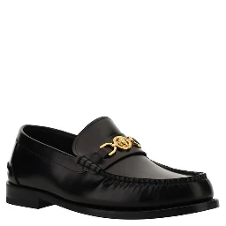 Black Calf Leather Bos Taurus Slip-On Loafers