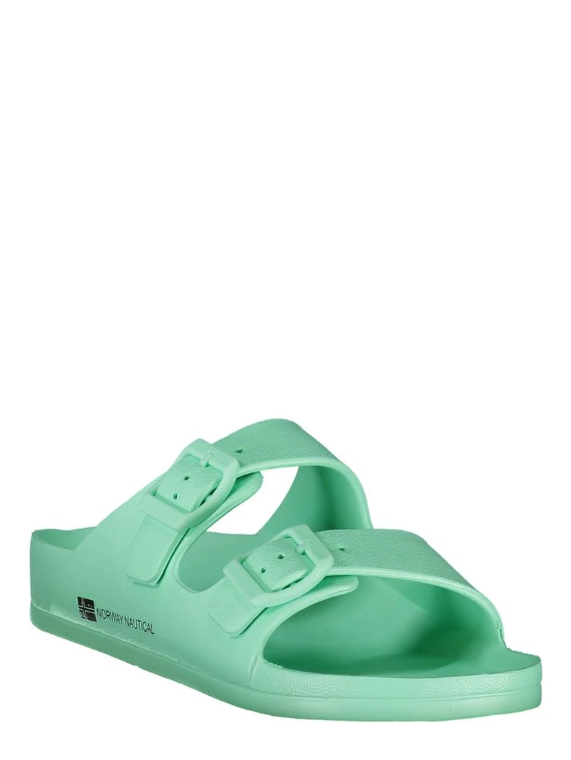 Green Plastic Women Sandal