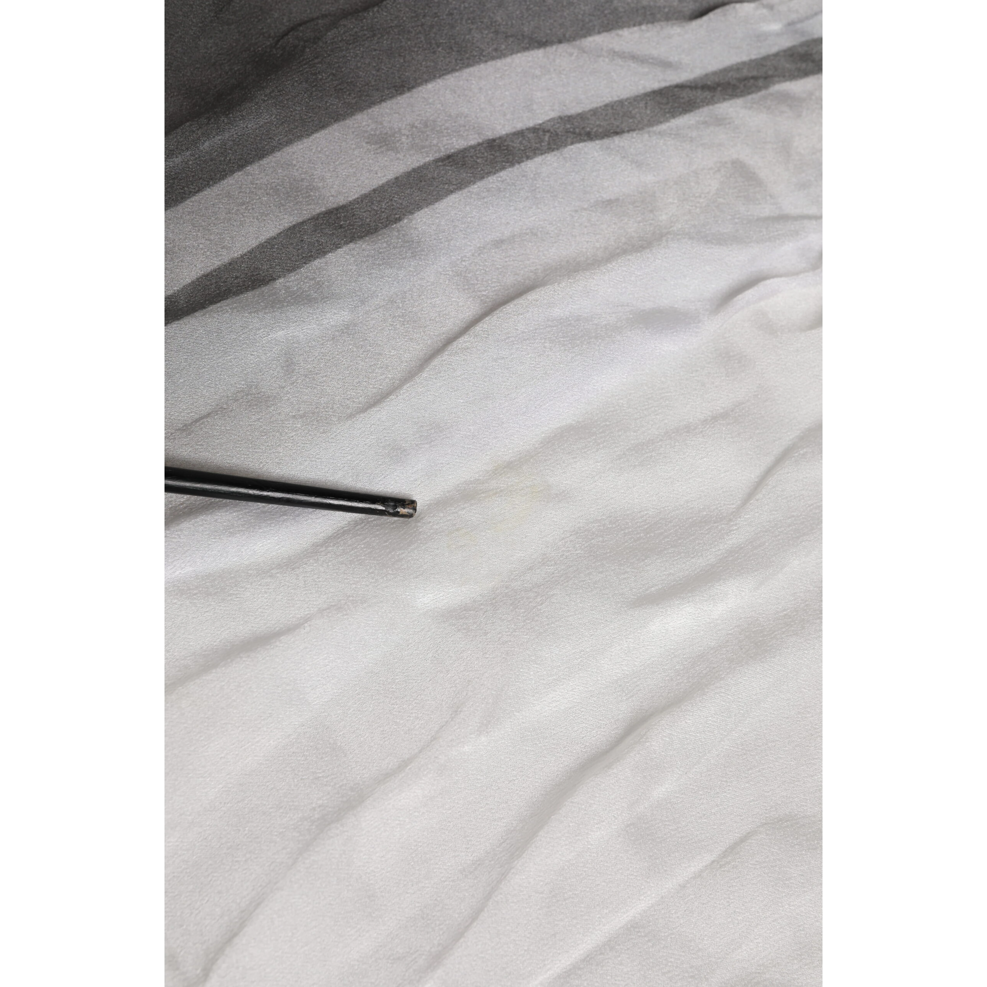 White Black Silk Warmer Wrap Foulard Scarf