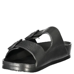 Black Plastic Men Sandal