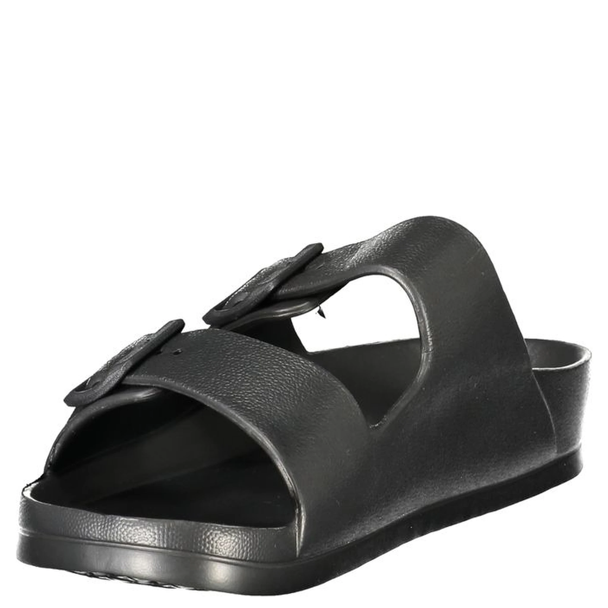Black Plastic Men Sandal