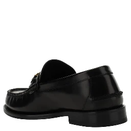 Black Calf Leather Bos Taurus Slip-On Loafers