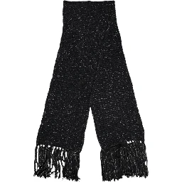 Black Cashmere Neck Warmer Wrap Shawl Scarf