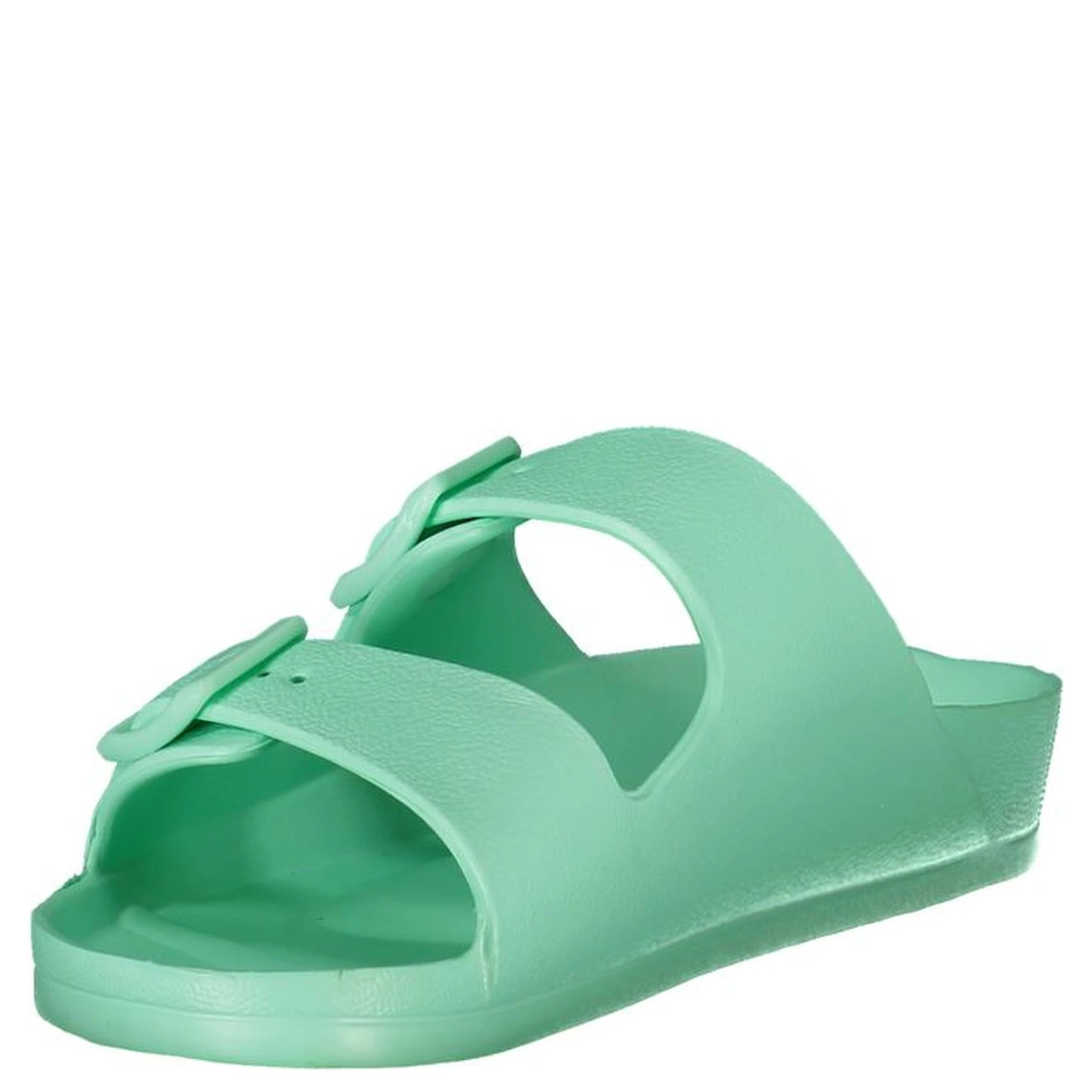 Green Plastic Women Sandal
