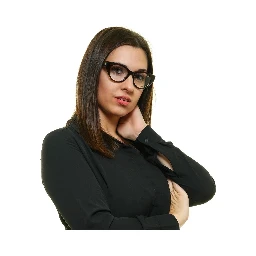 نظارات بلاستيكية بنية اللون (إطارات)