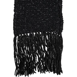 Black Cashmere Neck Warmer Wrap Shawl Scarf