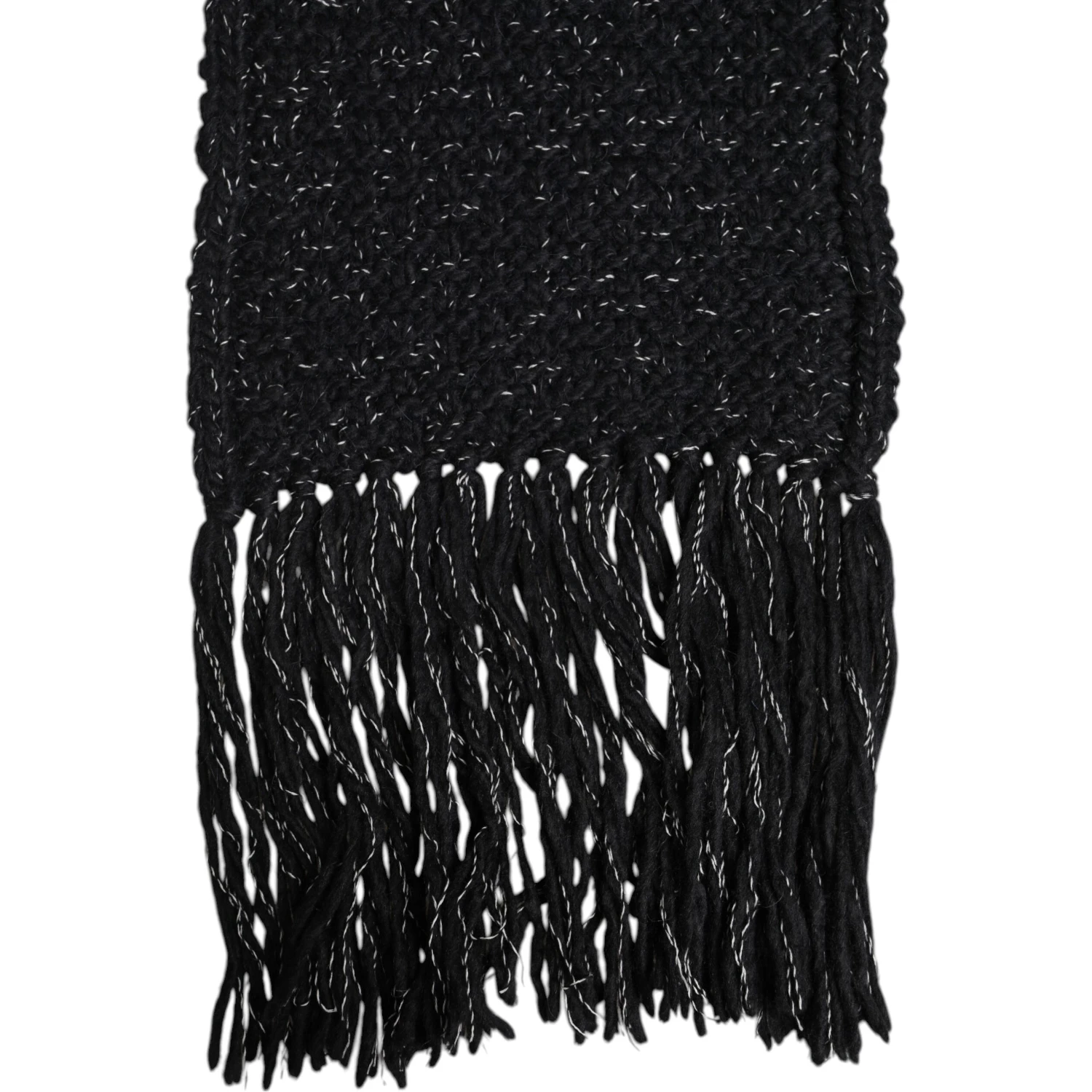 Black Cashmere Neck Warmer Wrap Shawl Scarf