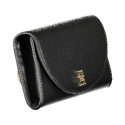 Black Polyurethane Women's Wallet