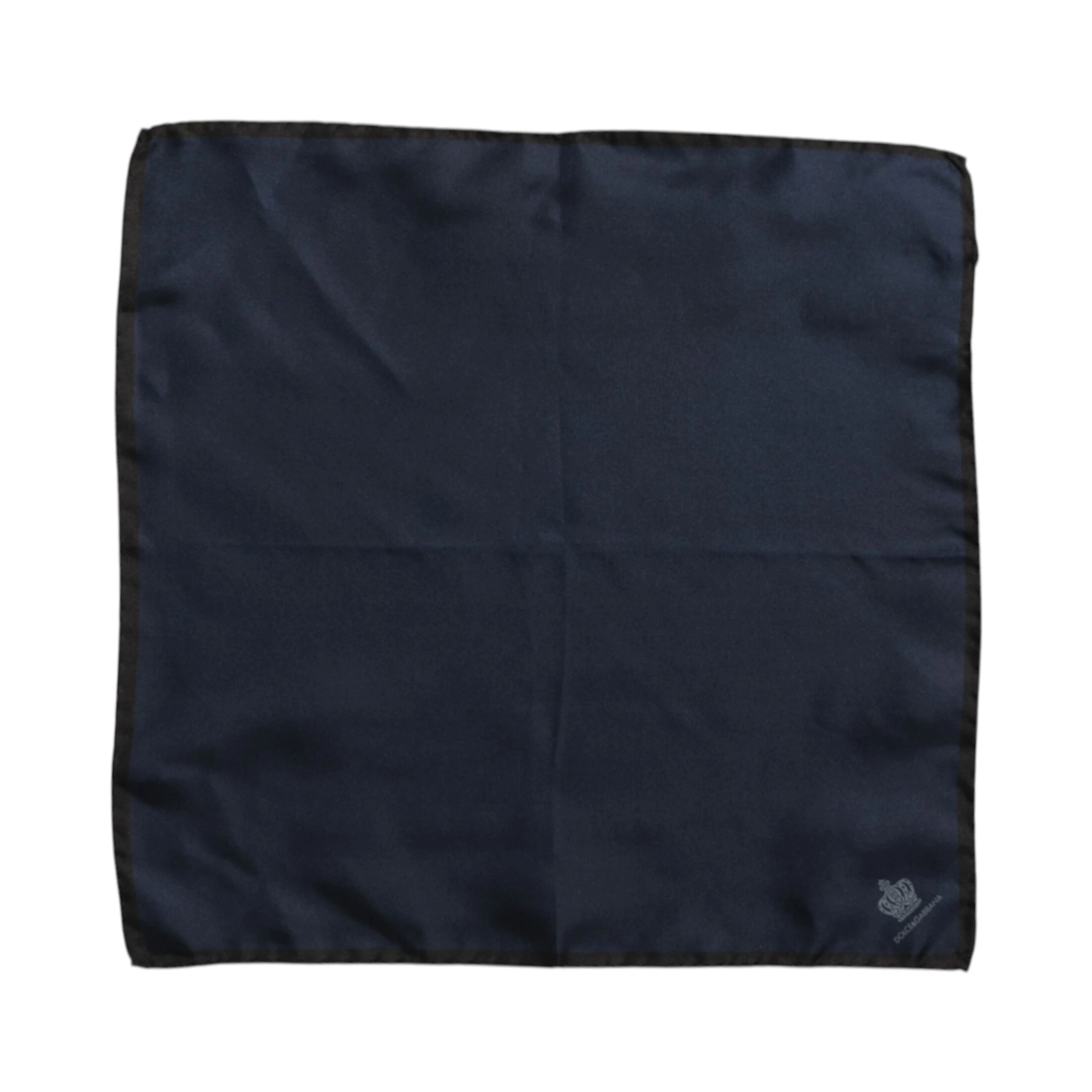 Blue DG Crown Silk Square Men Foulard Scarf