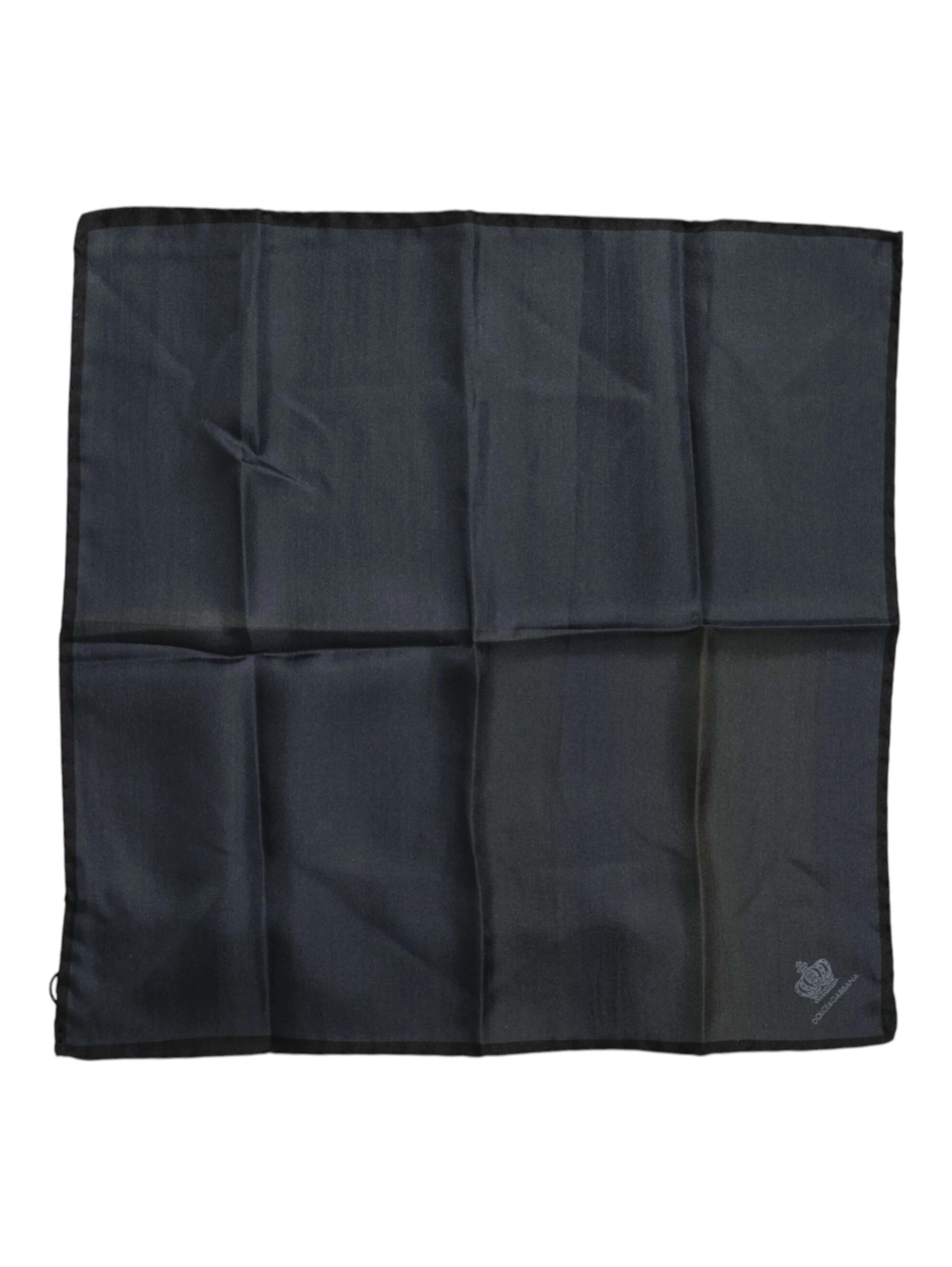 Blue DG Crown Silk Square Men Foulard Scarf