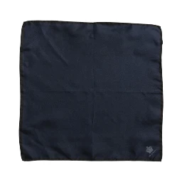 Blue DG Crown Silk Square Men Foulard Scarf