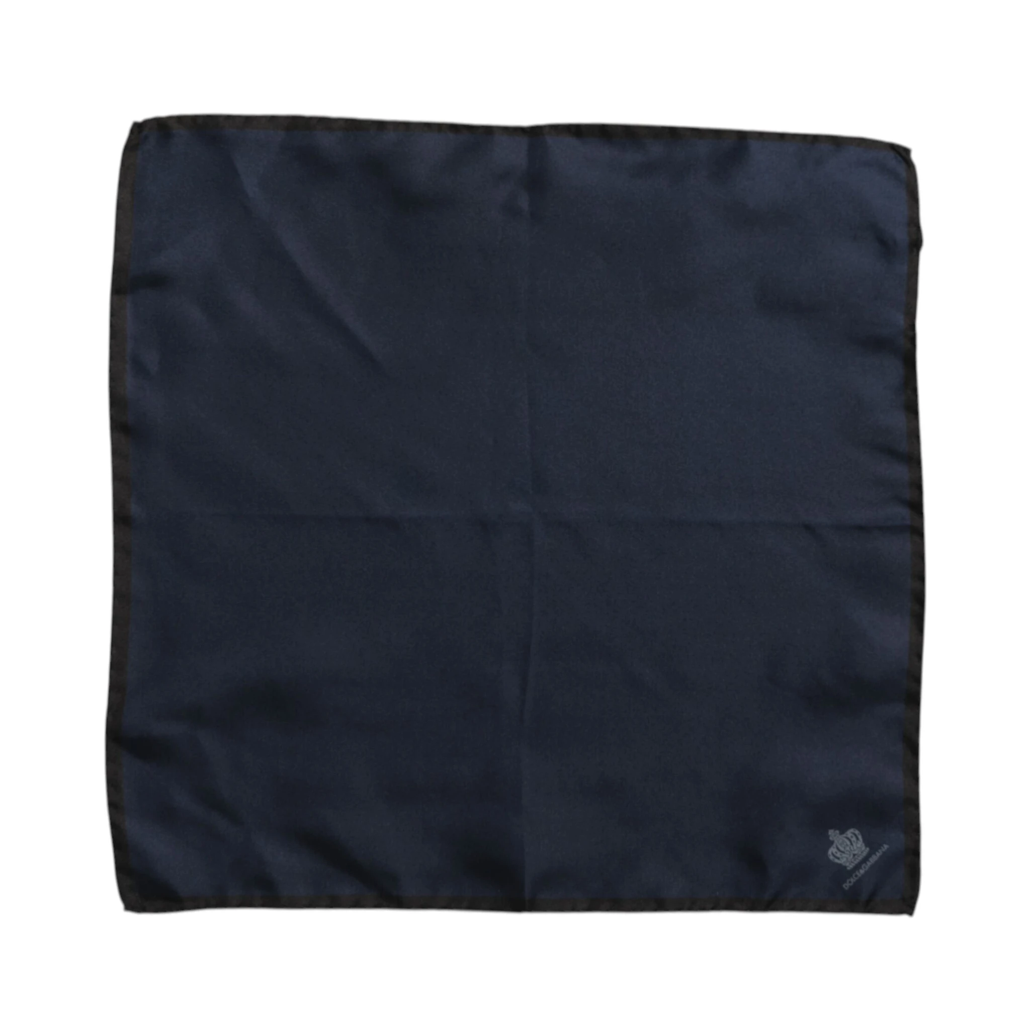 Blue DG Crown Silk Square Men Foulard Scarf