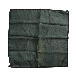 Green DG Crown Silk Square Men Foulard Scarf