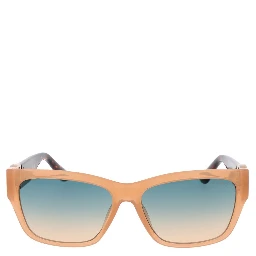 Beige Stainless Steel Sunglasses