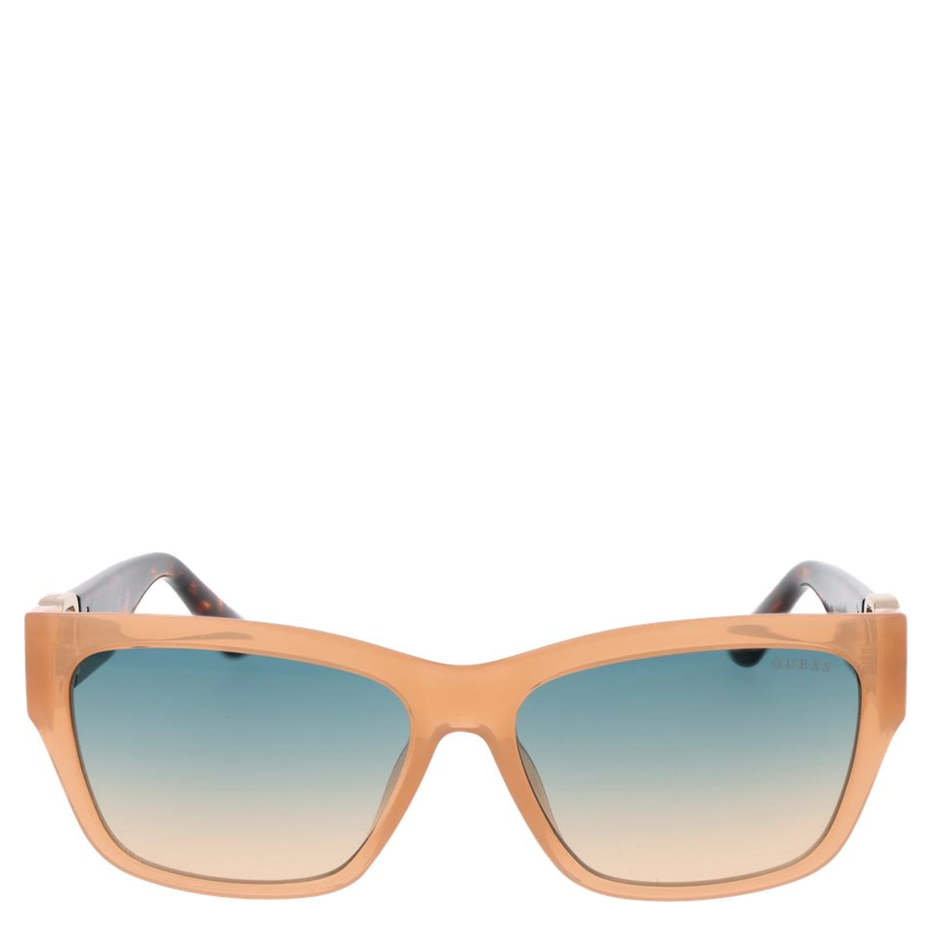Beige Stainless Steel Sunglasses
