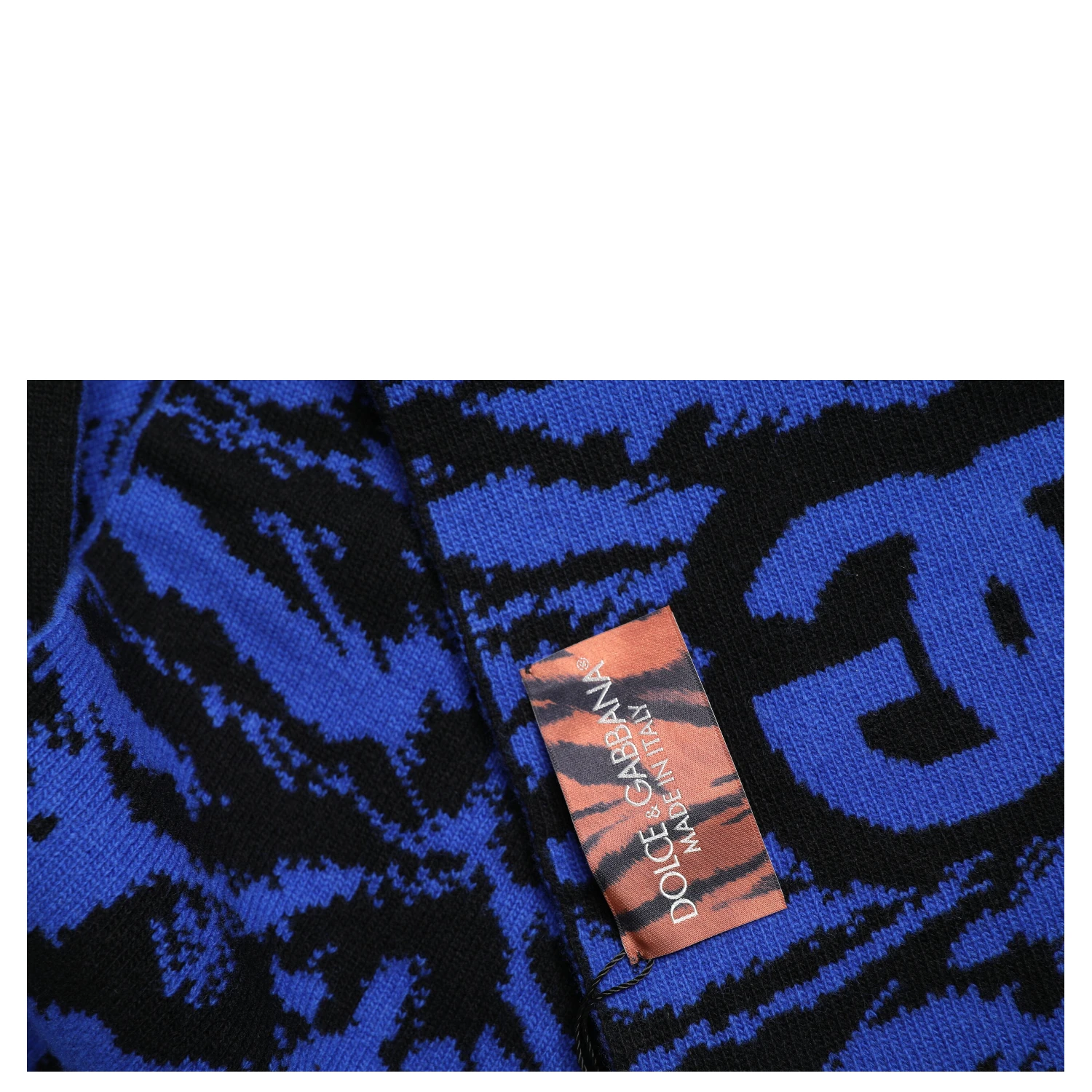 Blue Black Logo Neck Warmer Wrap Shawl Scarf