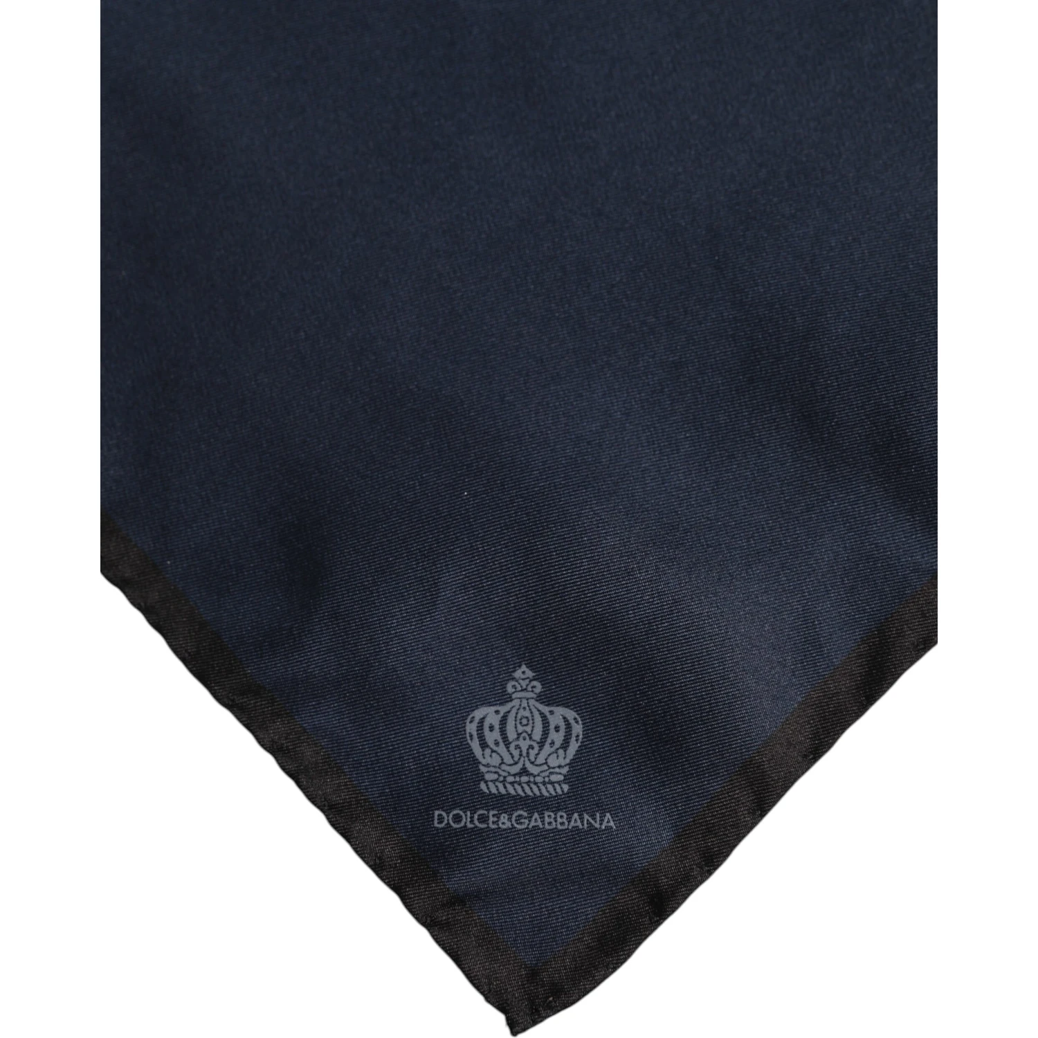 Blue DG Crown Silk Square Men Foulard Scarf