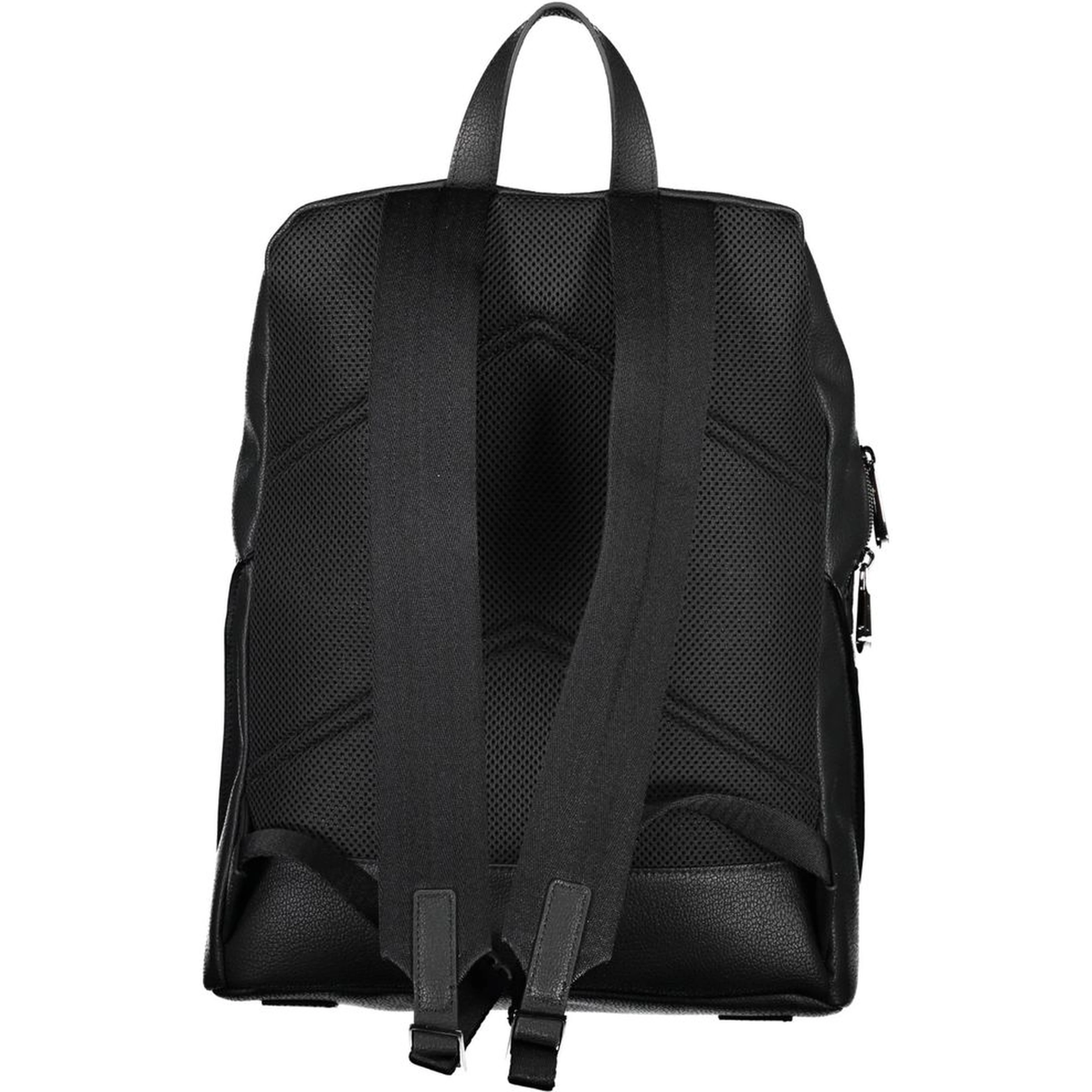 Black Polyester Backpack