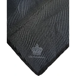 Blue DG Crown Silk Square Men Foulard Scarf