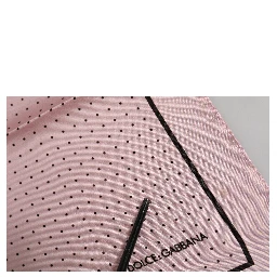 Beige Dotted Silk Square Men Foulard Scarf