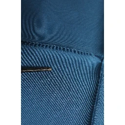 Blue DG Crown Silk Square Men Foulard Scarf