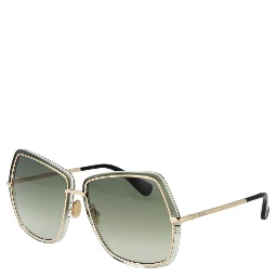 Green Metal Sunglasses