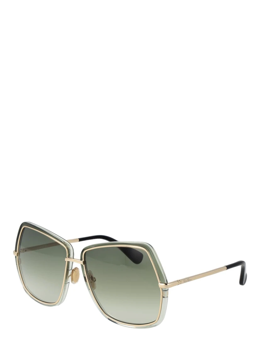 Green Metal Sunglasses