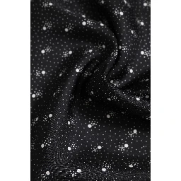 Black White Printed Square Men Foulard Scarf