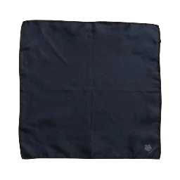 Blue DG Crown Silk Square Men Foulard Scarf