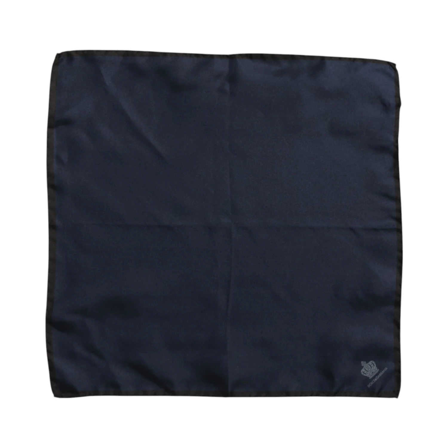 Blue DG Crown Silk Square Men Foulard Scarf
