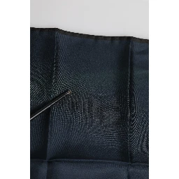 Blue DG Crown Silk Square Men Foulard Scarf