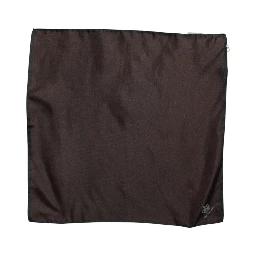 Brown DG Crown Silk Square Men Foulard Scarf