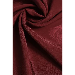 Maroon Silk Crown Square Men Foulard Scarf