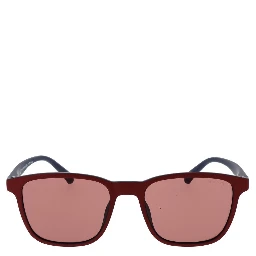 Red Stainless Steel Sunglasses
