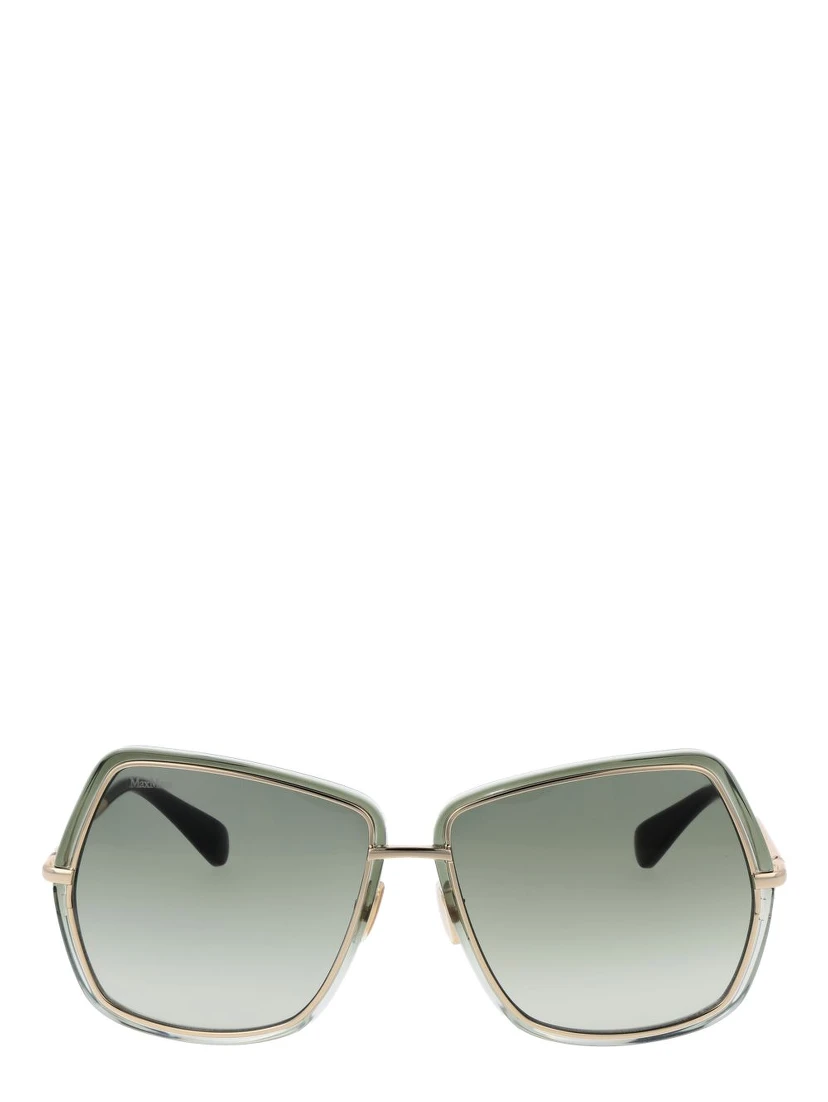 Green Metal Sunglasses