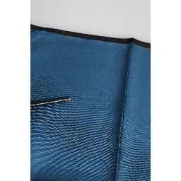 Blue DG Crown Silk Square Men Foulard Scarf