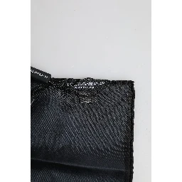 Blue DG Crown Silk Square Men Foulard Scarf