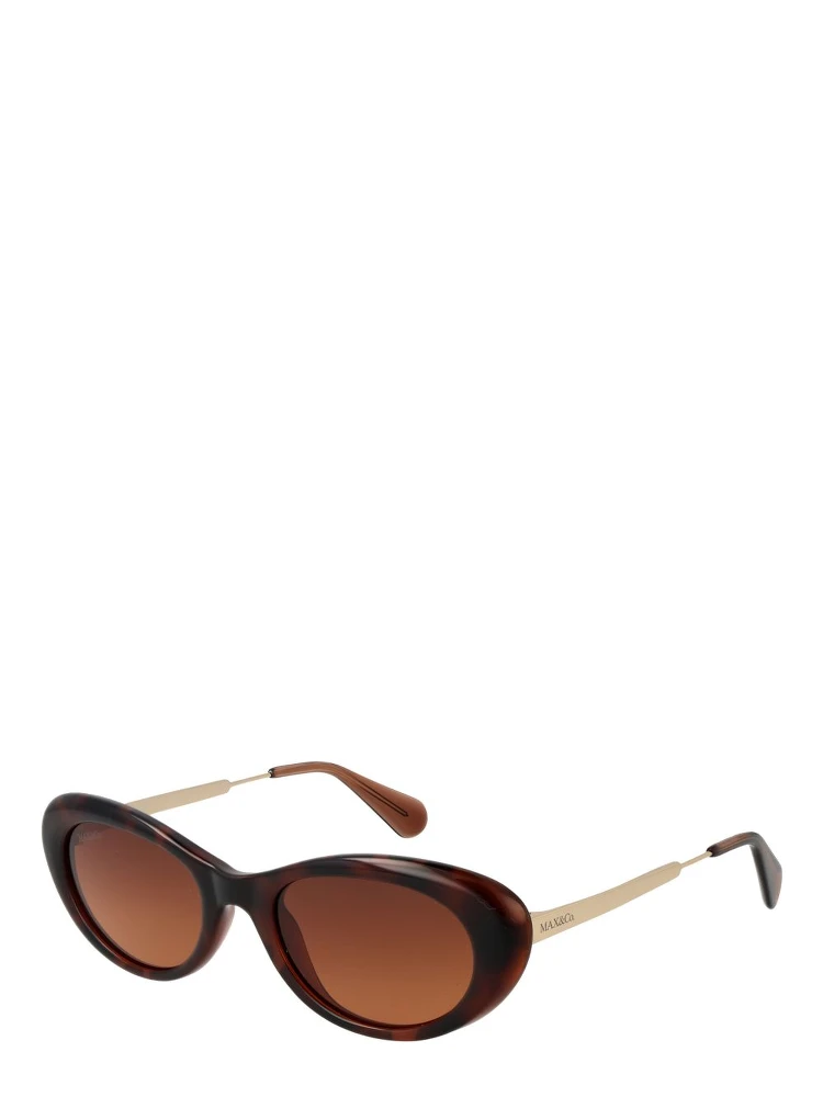 Brown Stainless Steel Sunglasses