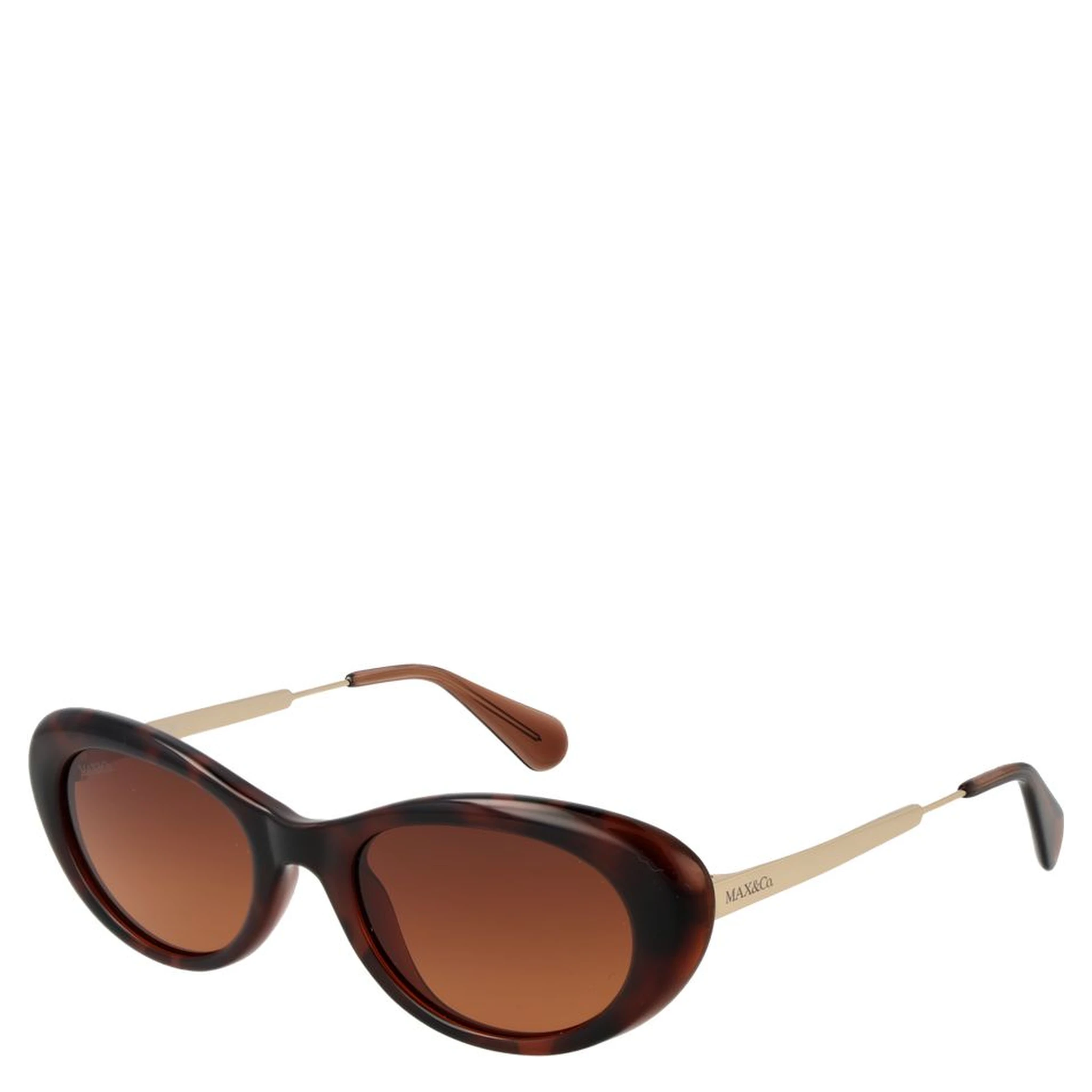 Brown Stainless Steel Sunglasses
