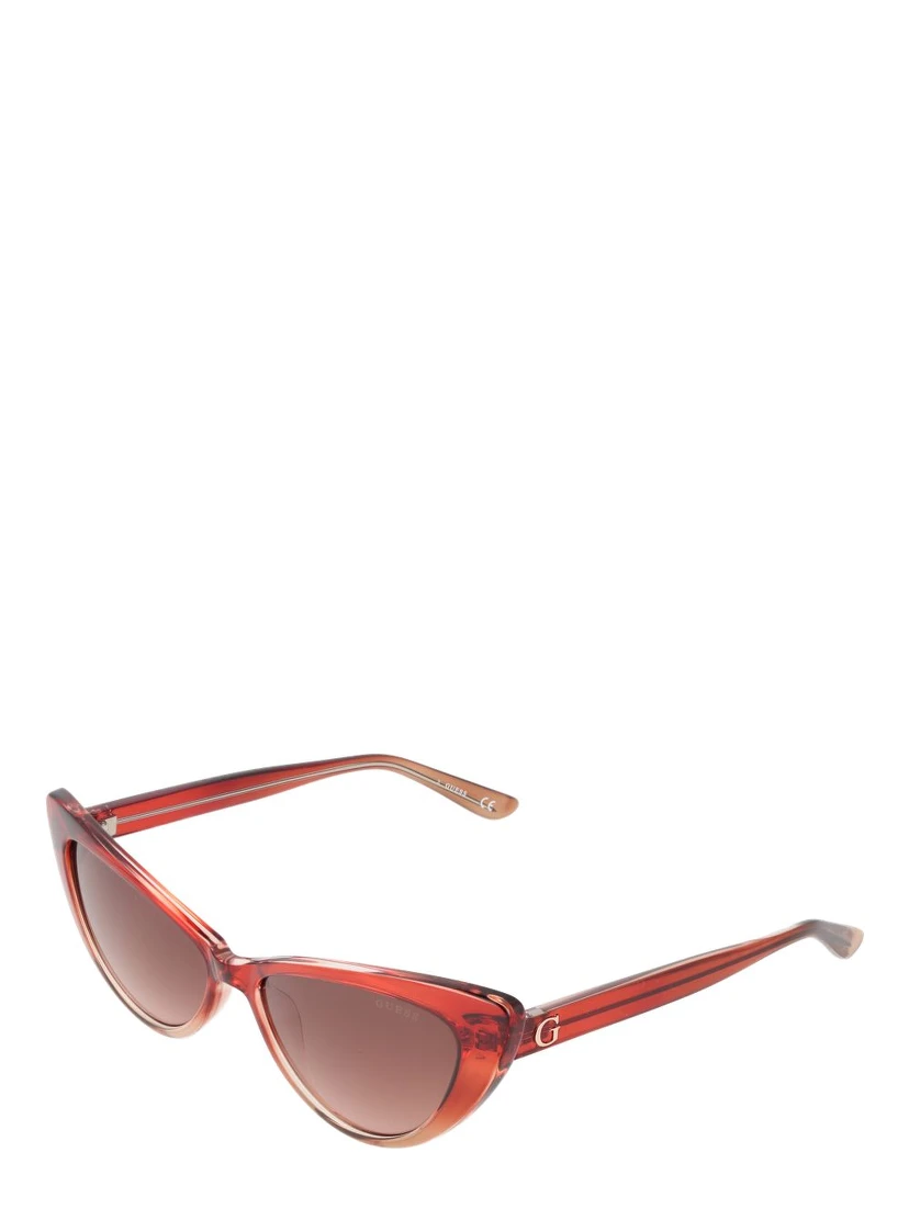 Burgundy Plastic Sunglasses