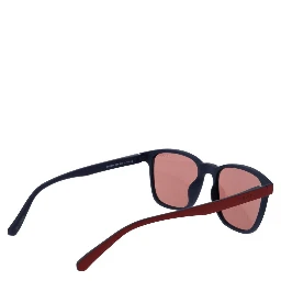 Red Stainless Steel Sunglasses