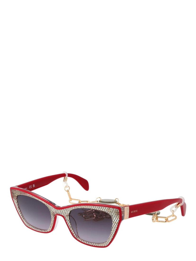 Red Plastic Sunglasses