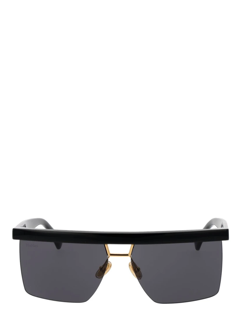 Black Stainless Steel Sunglasses