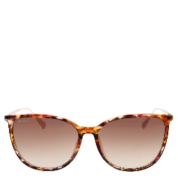 نظارات شمسية بلاستيكية بنية اللون